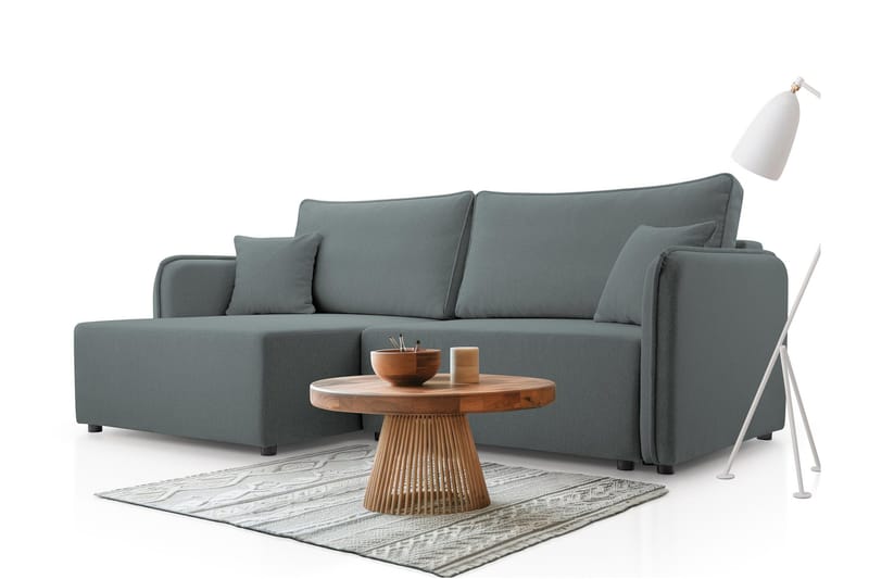 Chandru Bäddsoffa med Divan 3-sits - Grå - Möbler - Vardagsrum - Bäddsoffor