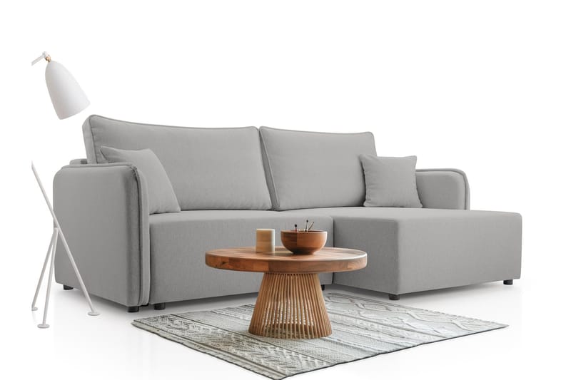 Chandru Bäddsoffa med Divan 3-sits - Grå - Möbler - Vardagsrum - Bäddsoffor