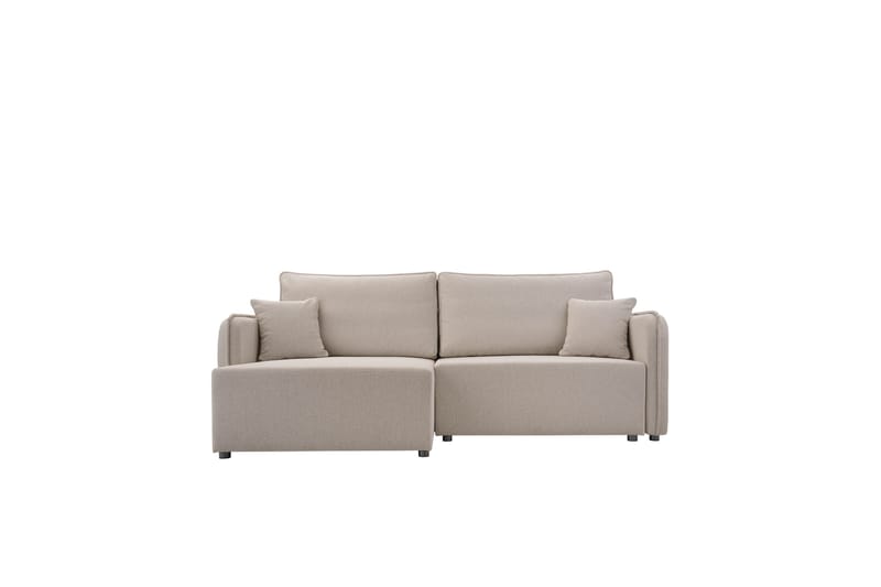 Chandru Bäddsoffa med Divan 3-sits i Plysch - Grå - Möbler - Vardagsrum - Bäddsoffor