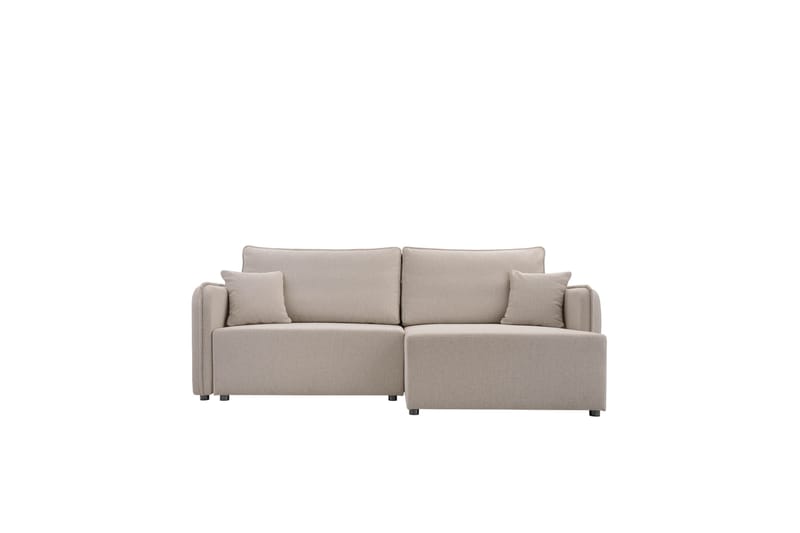 Chandru Bäddsoffa med Divan 3-sits i Plysch - Grå - Möbler - Vardagsrum - Bäddsoffor