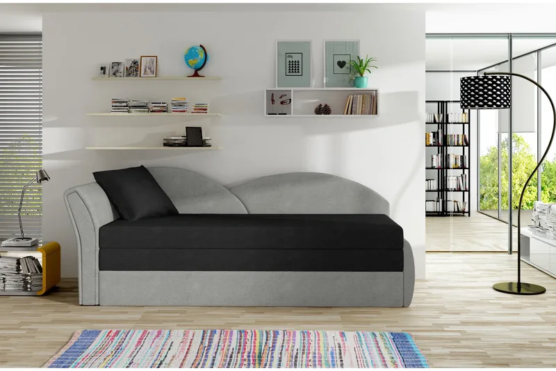 Chasidi Bäddsoffa, Svart/Vit