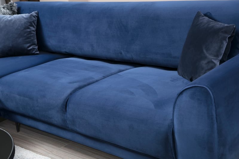 CHAVALER Divanbäddsoffa Blå - Möbler - Vardagsrum - Bäddsoffor