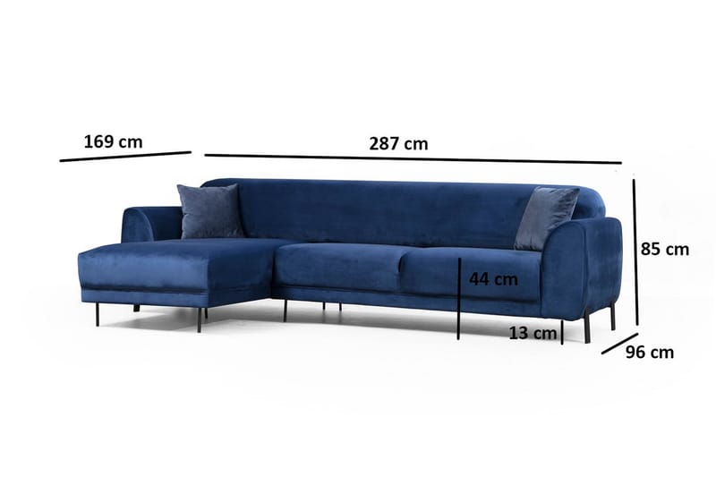 CHAVALER Divanbäddsoffa Blå - Möbler - Vardagsrum - Bäddsoffor
