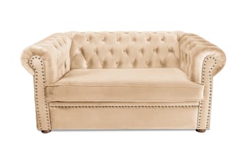 CHESTERFIELD DELUXE bäddsoffa 2-sits Beige