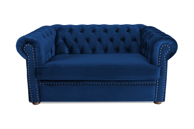 CHESTERFIELD DELUXE bäddsoffa 2-sits Mörkblå - Bäddsoffor - 2-sits bäddsoffa