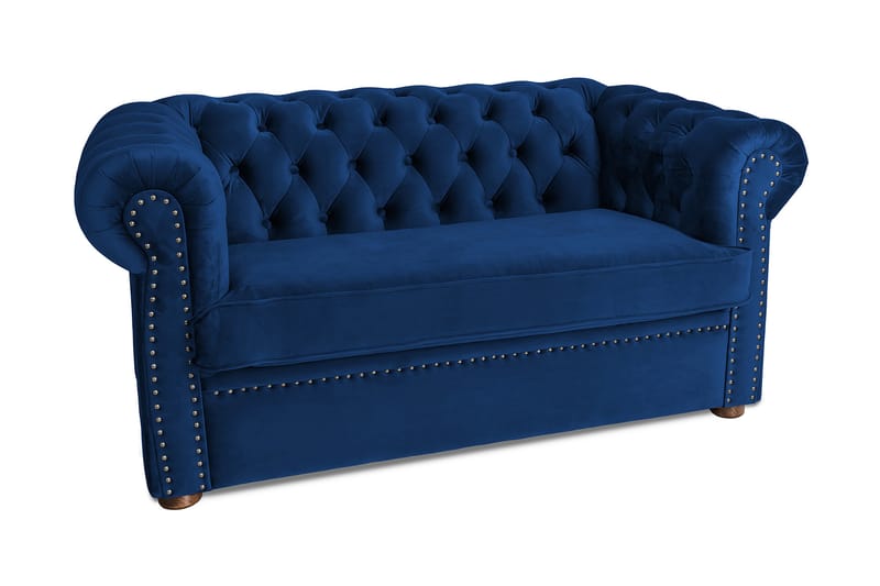 CHESTERFIELD DELUXE bäddsoffa 2-sits Mörkblå - Möbler - Vardagsrum - Bäddsoffor