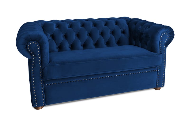 CHESTERFIELD DELUXE bäddsoffa 2-sits Mörkblå - Bäddsoffor - 2-sits bäddsoffa