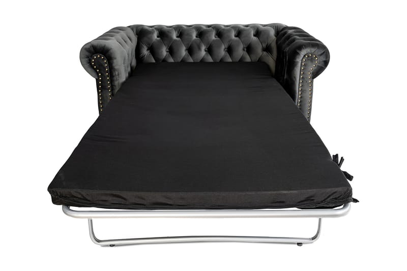 CHESTERFIELD DELUXE bäddsoffa 2-sits Mörkgrå - Bäddsoffor - 2-sits bäddsoffa