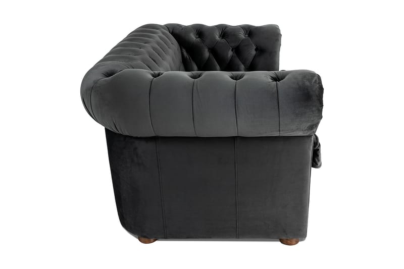 CHESTERFIELD DELUXE bäddsoffa 2-sits Mörkgrå - Bäddsoffor - 2-sits bäddsoffa