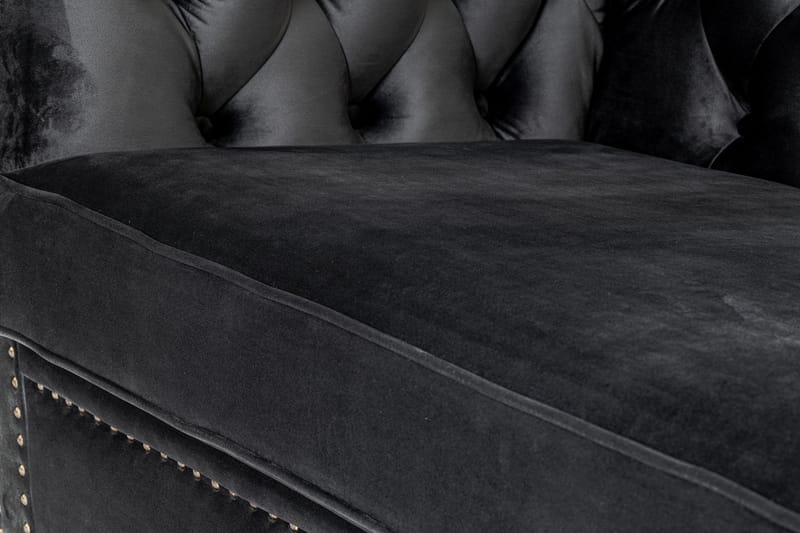 CHESTERFIELD DELUXE bäddsoffa 2-sits Mörkgrå - Bäddsoffor - 2-sits bäddsoffa