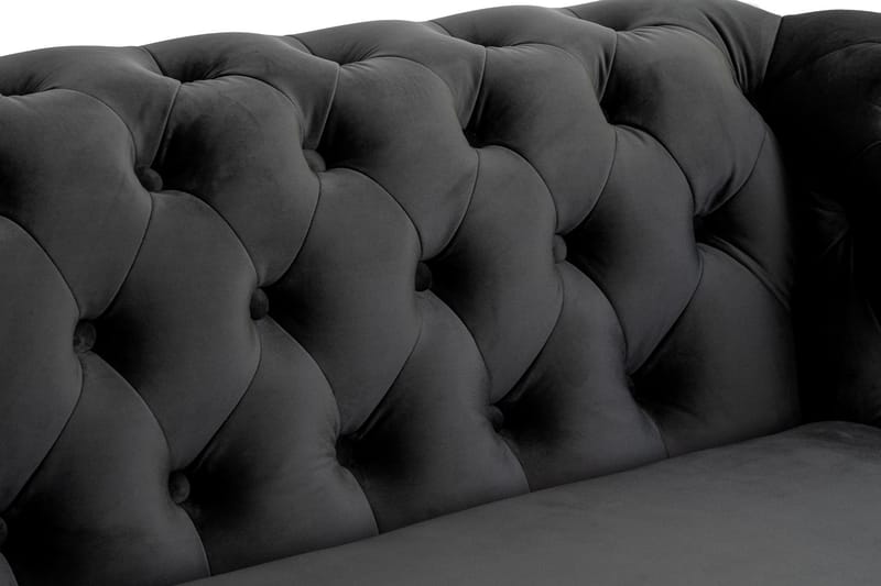 CHESTERFIELD DELUXE bäddsoffa 2-sits Mörkgrå - Möbler - Vardagsrum - Bäddsoffor