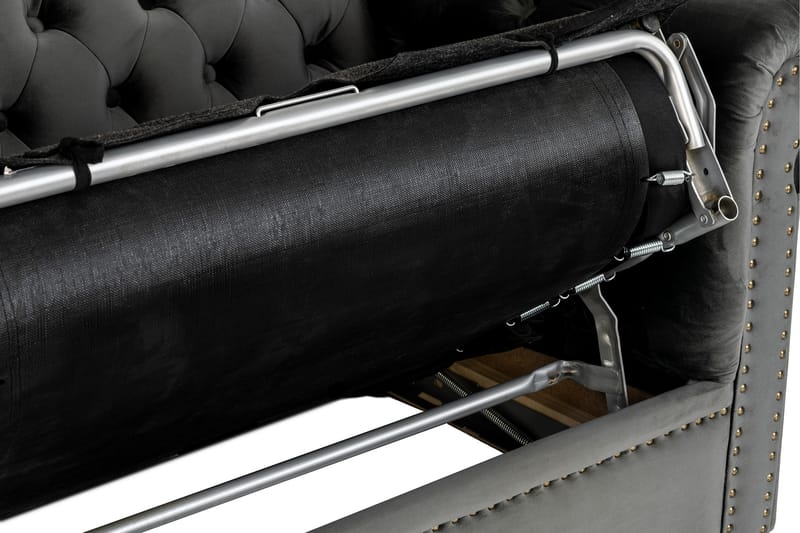 CHESTERFIELD DELUXE bäddsoffa 2-sits Mörkgrå - Möbler - Vardagsrum - Bäddsoffor