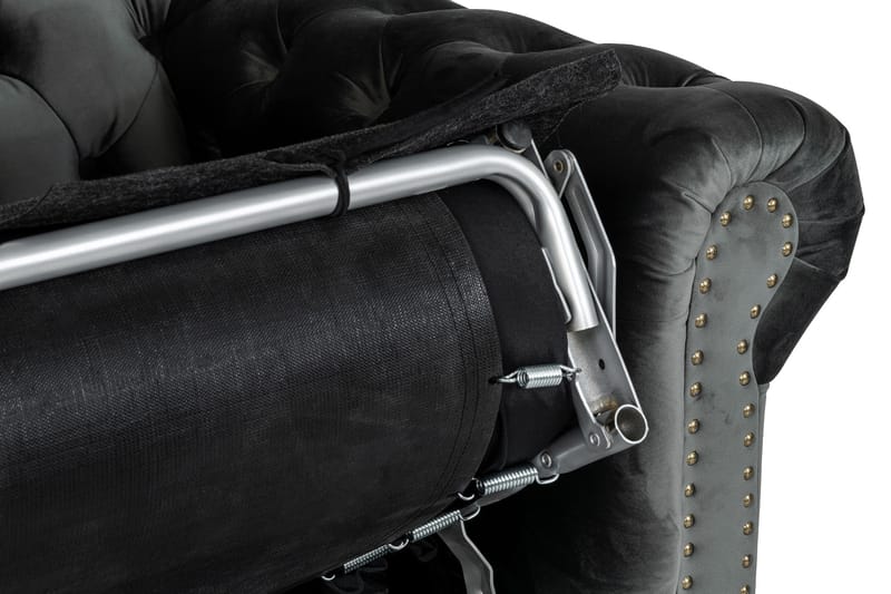 CHESTERFIELD DELUXE bäddsoffa 2-sits Mörkgrå - Möbler - Vardagsrum - Bäddsoffor