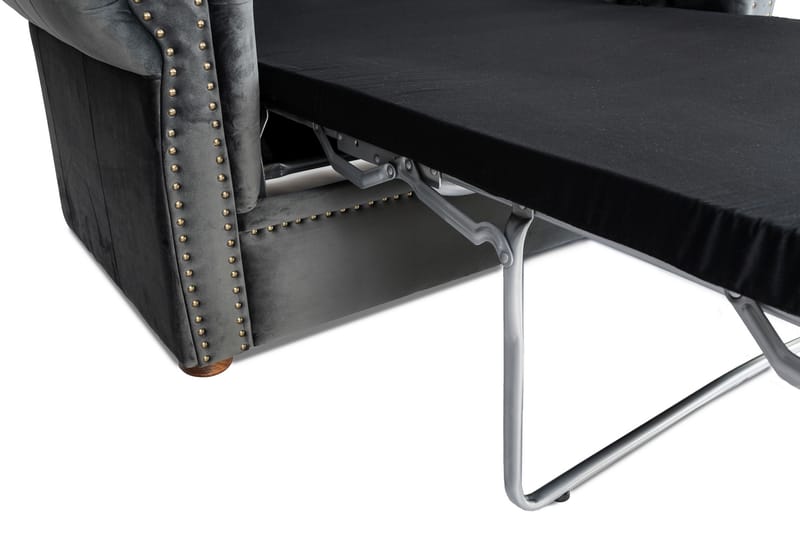 CHESTERFIELD DELUXE bäddsoffa 2-sits Mörkgrå - Möbler - Vardagsrum - Bäddsoffor
