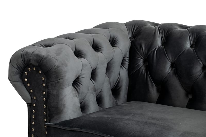CHESTERFIELD DELUXE bäddsoffa 2-sits Mörkgrå - Möbler - Vardagsrum - Bäddsoffor