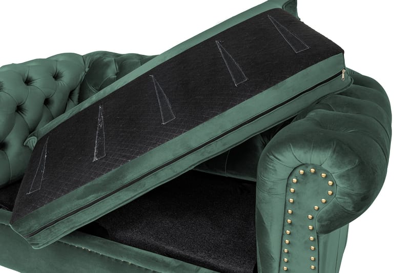 CHESTERFIELD DELUXE bäddsoffa 2-sits Mörkgrön - Möbler - Vardagsrum - Bäddsoffor
