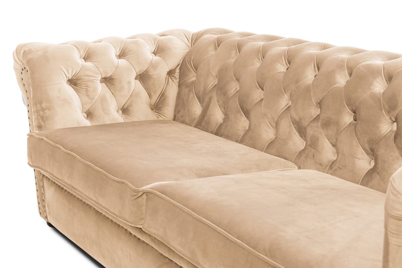 CHESTERFIELD DELUXE bäddsoffa 3-sits Beige - Möbler - Vardagsrum - Bäddsoffor
