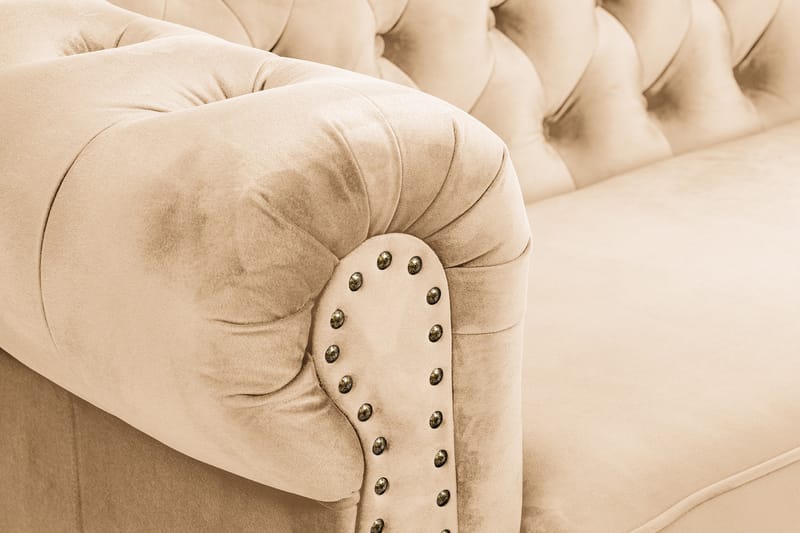 CHESTERFIELD DELUXE bäddsoffa 3-sits Beige - Möbler - Vardagsrum - Bäddsoffor