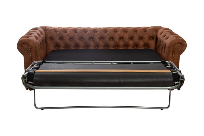 CHESTERFIELD DELUXE bäddsoffa 3-sits Brun - Möbler - Vardagsrum - Bäddsoffor
