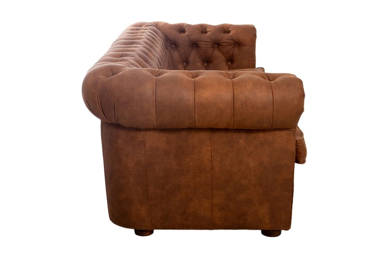 CHESTERFIELD DELUXE bäddsoffa 3-sits Brun - Möbler - Vardagsrum - Bäddsoffor