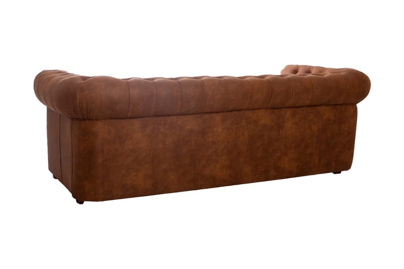 CHESTERFIELD DELUXE bäddsoffa 3-sits Brun - Möbler - Vardagsrum - Bäddsoffor