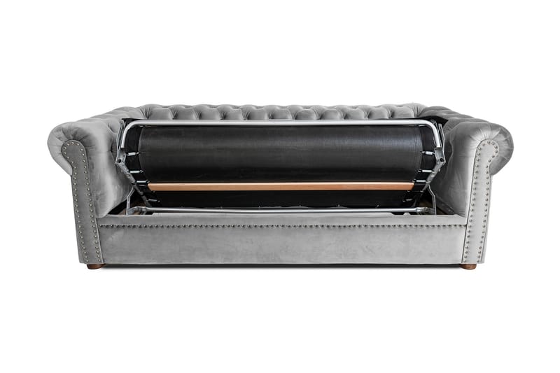CHESTERFIELD DELUXE bäddsoffa 3-sits Grå - Möbler - Vardagsrum - Bäddsoffor
