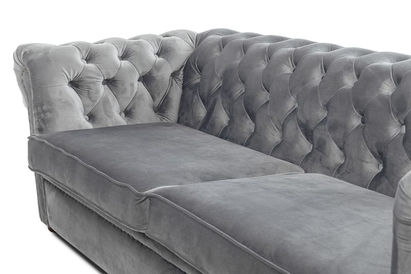 CHESTERFIELD DELUXE bäddsoffa 3-sits Grå - Möbler - Vardagsrum - Bäddsoffor