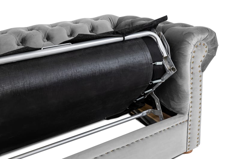 CHESTERFIELD DELUXE bäddsoffa 3-sits Grå - Möbler - Vardagsrum - Bäddsoffor