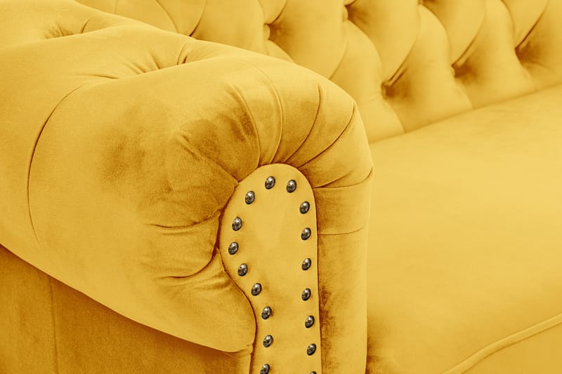 CHESTERFIELD DELUXE bäddsoffa 3-sits Gul - Möbler - Vardagsrum - Bäddsoffor