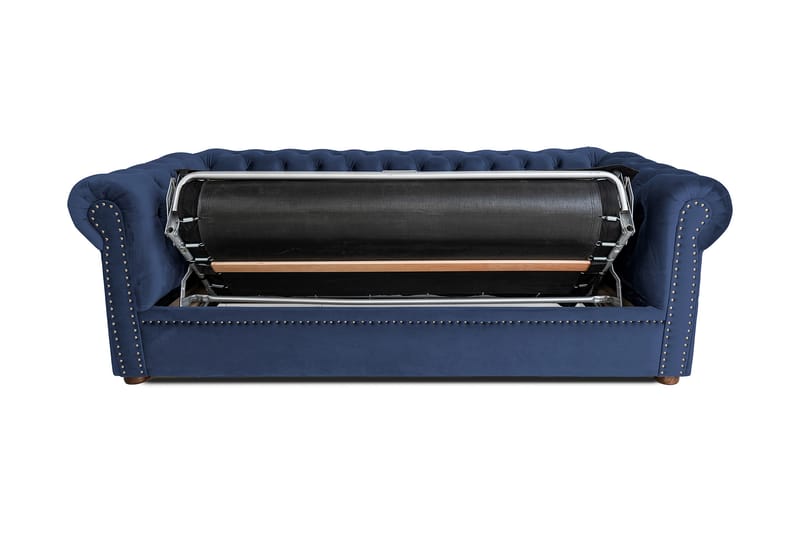 CHESTERFIELD DELUXE bäddsoffa 3-sits Marinblå - Möbler - Vardagsrum - Bäddsoffor