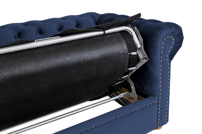 CHESTERFIELD DELUXE bäddsoffa 3-sits Marinblå - Möbler - Vardagsrum - Bäddsoffor