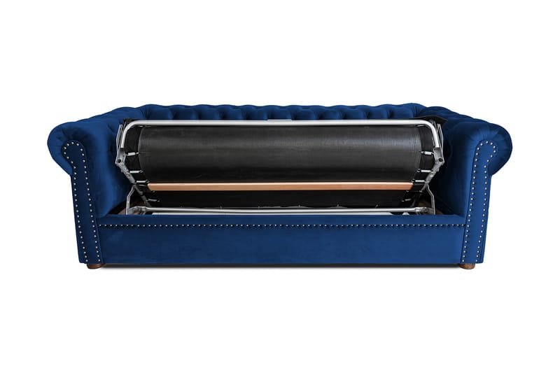CHESTERFIELD DELUXE bäddsoffa 3-sits Mörkblå - Möbler - Vardagsrum - Bäddsoffor