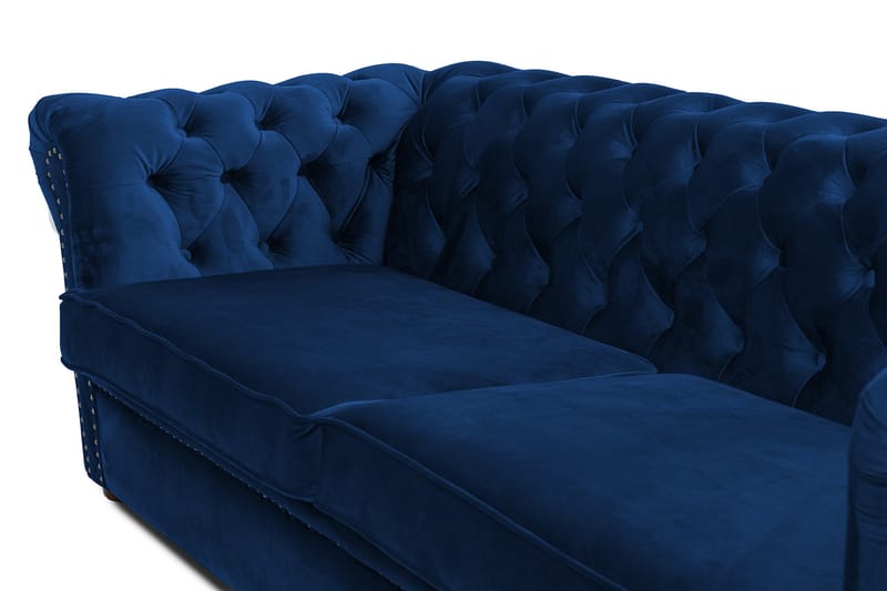 CHESTERFIELD DELUXE bäddsoffa 3-sits Mörkblå - Möbler - Vardagsrum - Bäddsoffor