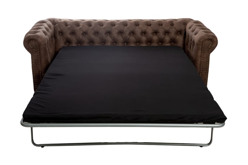 CHESTERFIELD DELUXE bäddsoffa 3-sits Mörkbrun - Möbler - Vardagsrum - Bäddsoffor