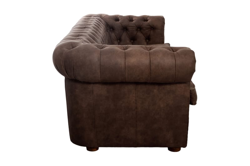 CHESTERFIELD DELUXE bäddsoffa 3-sits Mörkbrun - Möbler - Vardagsrum - Bäddsoffor