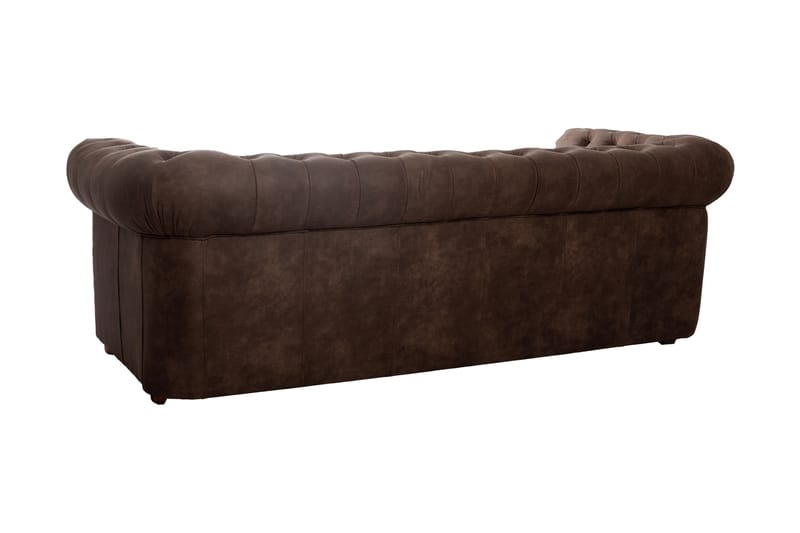 CHESTERFIELD DELUXE bäddsoffa 3-sits Mörkbrun - Möbler - Vardagsrum - Bäddsoffor