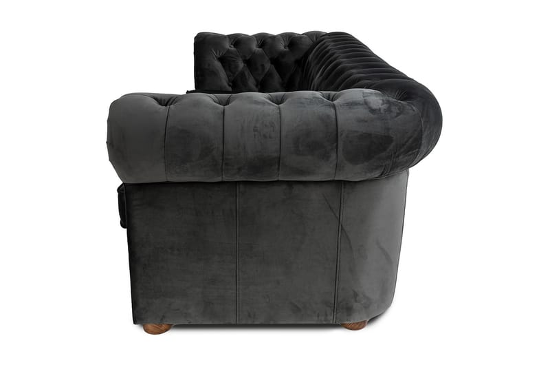 CHESTERFIELD DELUXE bäddsoffa 3-sits Mörkgrå - Möbler - Vardagsrum - Bäddsoffor