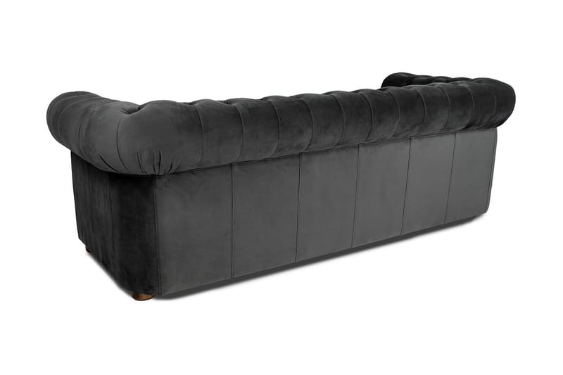 CHESTERFIELD DELUXE bäddsoffa 3-sits Mörkgrå - Möbler - Vardagsrum - Bäddsoffor