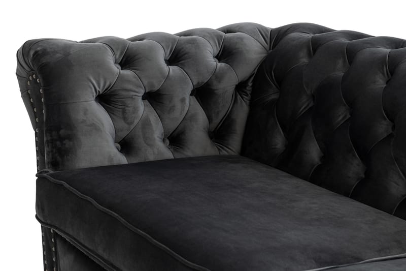 CHESTERFIELD DELUXE bäddsoffa 3-sits Mörkgrå - Möbler - Vardagsrum - Bäddsoffor