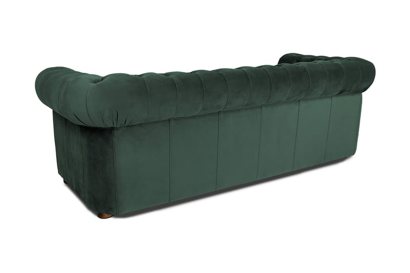 CHESTERFIELD DELUXE bäddsoffa 3-sits Mörkgrön - Möbler - Vardagsrum - Bäddsoffor