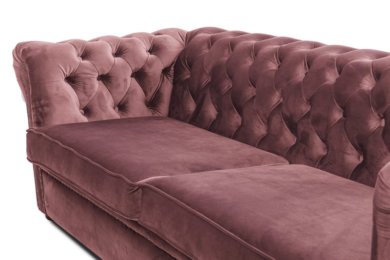 CHESTERFIELD DELUXE bäddsoffa 3-sits Rosa - Möbler - Vardagsrum - Bäddsoffor
