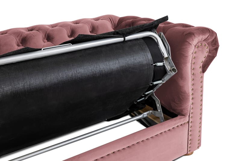 CHESTERFIELD DELUXE bäddsoffa 3-sits Rosa - Möbler - Vardagsrum - Bäddsoffor