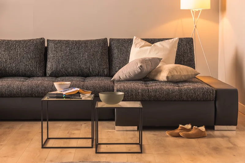 Cillo 2-sits Bäddsoffa - Svart/Grå - Möbler - Vardagsrum - Bäddsoffor - U bäddsoffa