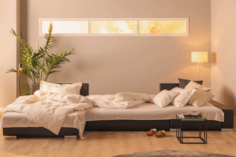 Cillo 2-sits Bäddsoffa - Svart/Grå - Möbler - Vardagsrum - Bäddsoffor - U bäddsoffa