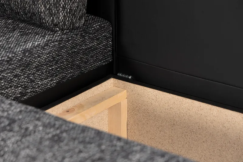 Cillo 2-sits Bäddsoffa - Svart/Grå - Möbler - Vardagsrum - Bäddsoffor - U bäddsoffa