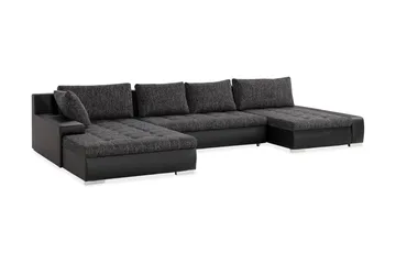 Cillo 2-sits Bäddsoffa - Svart/Grå - Möbler - Vardagsrum - Bäddsoffor - U bäddsoffa