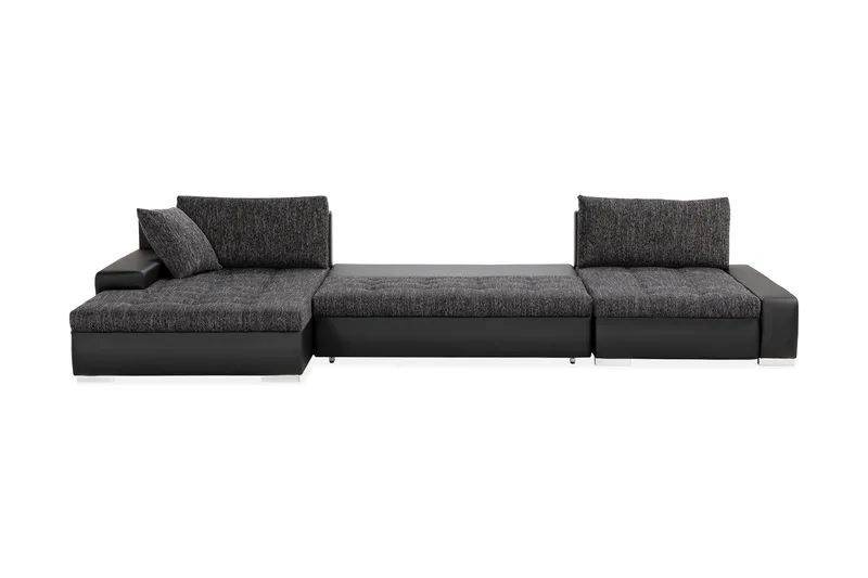 Cillo 2-sits Bäddsoffa - Svart/Grå - Möbler - Vardagsrum - Bäddsoffor - U bäddsoffa