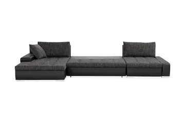 Cillo 2-sits Bäddsoffa - Svart/Grå - Möbler - Vardagsrum - Bäddsoffor - U bäddsoffa