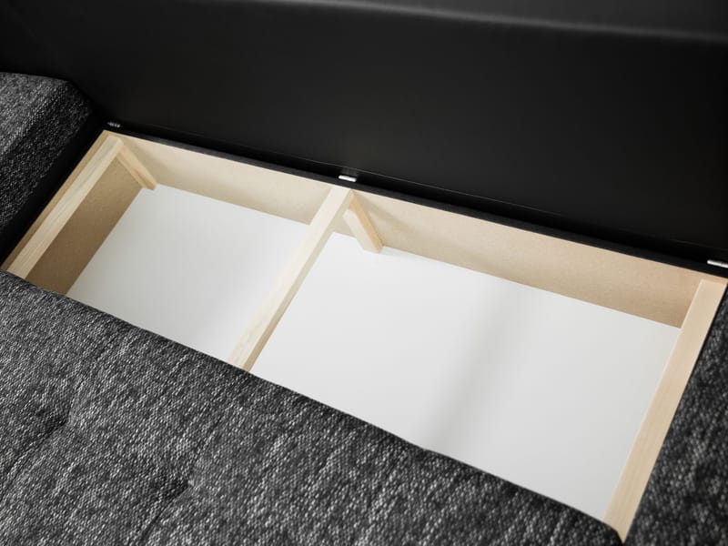 Cillo 5-sits U-formad bäddsoffa med dubbeldivan - grå - Möbler - Vardagsrum - Bäddsoffor - Hörnbäddsoffa