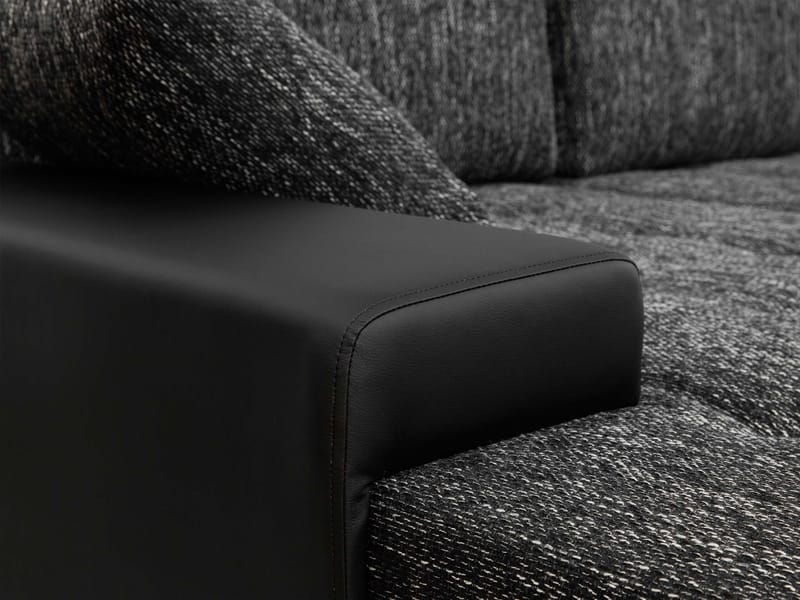 Cillo 5-sits U-formad bäddsoffa med dubbeldivan - grå - Möbler - Vardagsrum - Bäddsoffor - Hörnbäddsoffa